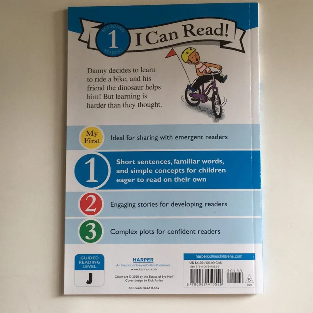 COPY - 🐊 3/$12. Danny and the Dinosaur Ride a Bike, paperback book